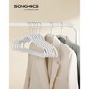 SONGMICS Velvet Hangers Non-Slip Clothes Hangers Pants Bar Space-Saving - 3 of 4