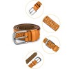 INSPIRE CHIC Womens Vintage Hollow Belts Pin Buckle Faux Leather Belts for Jeans Pants - 2 of 4