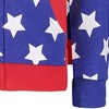 DC Comics Justice League Wonder Woman Girls French Terry Zip Up Costume Hoodie Toddler - 4 of 4