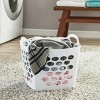 Racxily 6 Pack Flexible Plastic Laundry Basket, Arctic White - 3 of 4