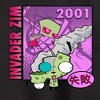 Boys' - Invader ZIM - ZIM and GIR Graphic Long Sleeve Fleece Sweatshirt - 2 of 4