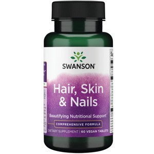 Swanson Hair, Skin and Nails 60 Tablets - 1 of 2