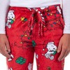 Peanuts Snoopy Pajamas Women's Holiday Lights Lounge Sleep Pants - 3 of 4