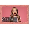 PosterPalooza | Shabby Chic Pink Picture Frame - UV Acrylic, Backing Board, Hanging Hardware Included - 2 of 4