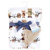 Hudson Baby Plush Blanket with Furry Binding and Back, Winter Woodland Friends, One Size - 2 of 2
