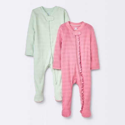 Image of Baby 2pc Waffle Sleep N' Play - Cloud Island™ Pink 6-9M