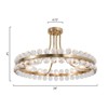 Maxax 24" Glam Crystal Chandelier - 3 of 4