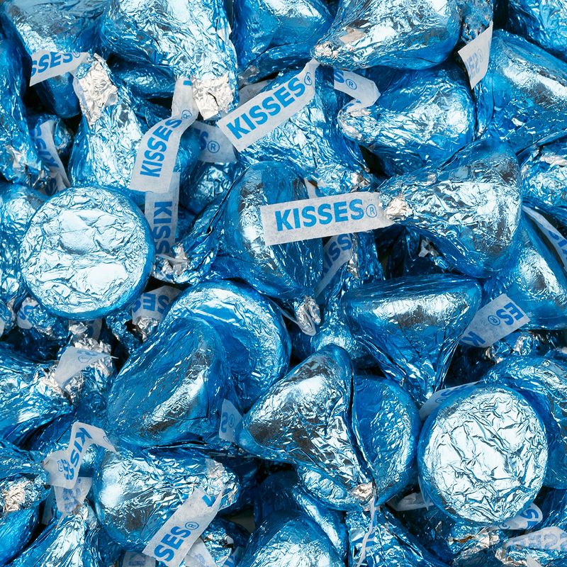 Light Blue Hershey's Kisses Candy Milk Chocolates, 1 of 4