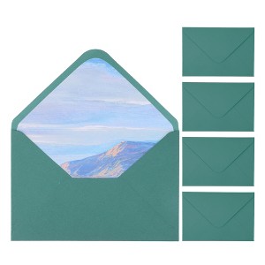 Unique Bargains Rose Design Invitation Envelopes for Greeting Cards Wedding Birthday Christmas - 1 of 4