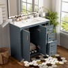 NicBex 36" Bathroom Vanity Cabinet with Ceramic Sink Combo,Chic&Stylish Bathroom Cabinet with Large Storage,Freestanding Vanity Combo Set - 2 of 4