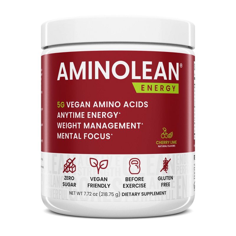 RSP Nutrition AminoLean Pre-Workout Powder - Cherry - 205gms, 1 of 10