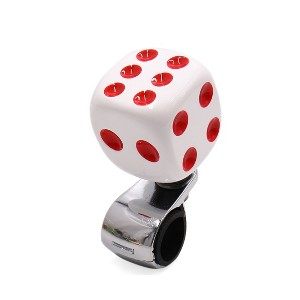 Unique Bargains Car Dice Shape Design Steering Wheel Knob Power Handle - 1 of 3