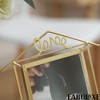 Fabulaxe Decorative Gold Metal Floating Picture Frame Vertical & Horizontal Photo Display with Easel Back - 4 of 4