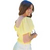 Women's Puff Sleeve Top - 2.7 AUGUST APPAREL - 3 of 3