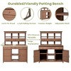 PAGED 65.7 Inch Potting Bench with 3 Shelves and 6 Drawers,Outdoor Storage Cabinet with 2 Bottom Cabinets and Side Hook,Potting Table for Garden - 4 of 4