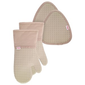 T-fal 4-Pack Waffle Oven Mitt & Pot Holder Set - 1 of 4