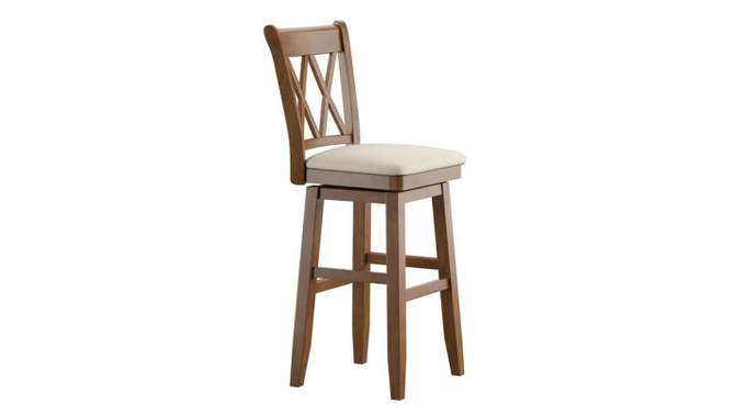 29" South Hill Double X Back Wood Swivel Height Barstool - Inspire Q, 2 of 12, play video