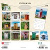 BrownTrout Outhouses 2026 12"x24" Hanging Square Wall Calendar Plastic-Free - 2 of 4