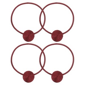 Unique Bargains Hand Woven Decorative Magnetic Design Curtain Holdback 4 Pcs - 1 of 4