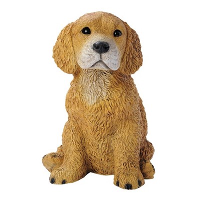 Design Toscano Golden Retriever Puppy Dog Statue - Beige
