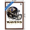 Trends International NFL Baltimore Ravens - Drip Helmet 20 Framed Wall Poster Prints - 3 of 4
