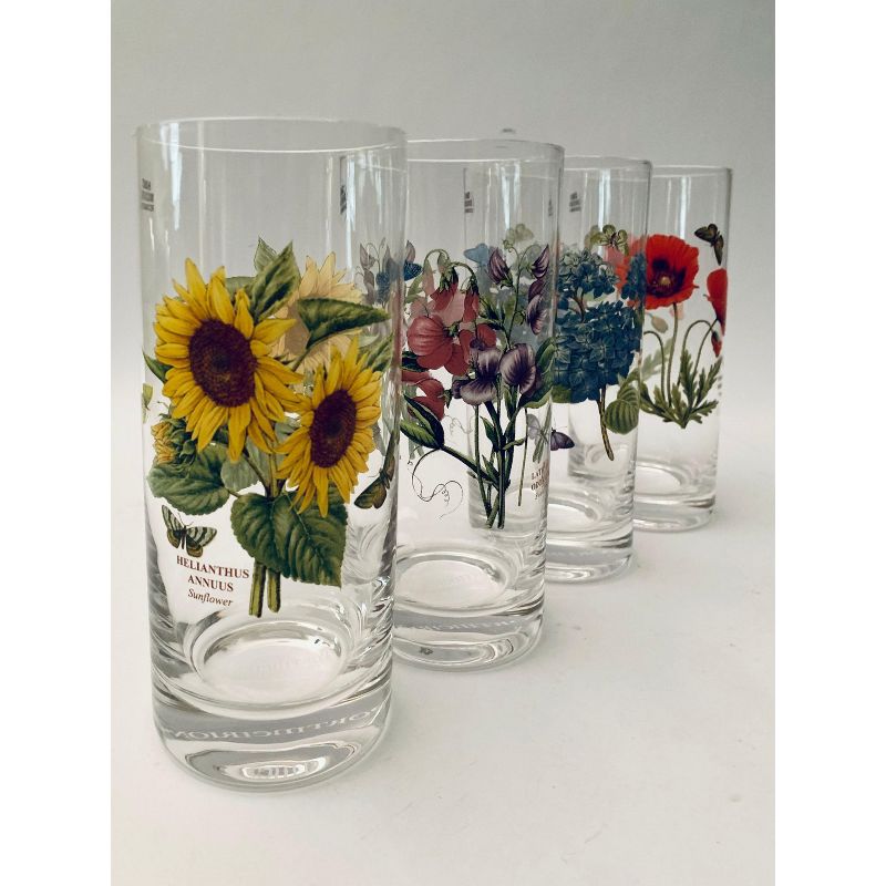 Portmeirion Botanic Garden Highball Drinking Glasses, Set of 4, Assorted, 4 of 7