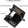 BEAFUP Women’s Fashionable RFID Blocking Leather Wristlet Wallet - Bifold Clutch Wallet with Detachable Strap,for Everyday Use - 4 of 4