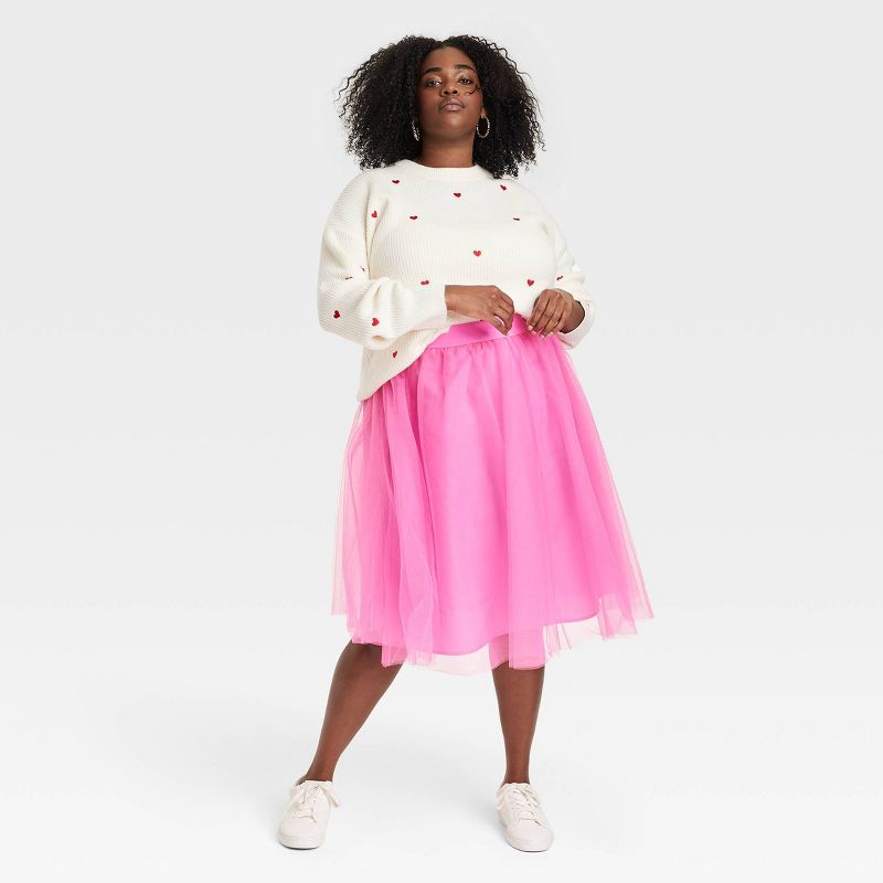 Women's Tulle Midi A-Line Skirt - A New Day™, 4 of 11