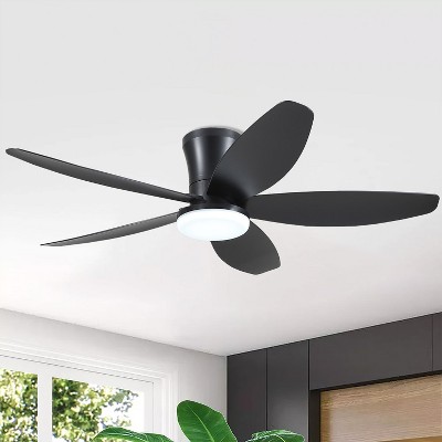 36 or 42 or 48 inch Low Profile Flush Mount Ceiling Fan with LED Light