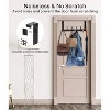 BRINJOY Over The Door Hooks, Over The Door Towel Rack with 12 Coat Hooks Door Hanger Hook for Hanging Clothes, Coats, Towels, Hat 1 Pack Black - 3 of 4
