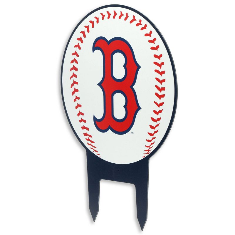 MLB Boston Red Sox Baseball Metal Yard Stake, 2 of 5