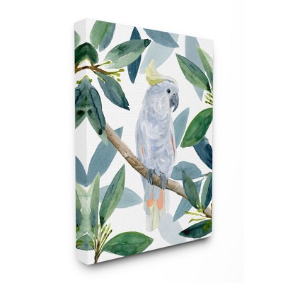 Stupell Industries Tropical Cockatoo Bird Greenery Branches