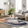 Nuloom Hilary Shaggy Abstract Tassel Indoor Area Rug, 4' x 6', Blue - 2 of 4