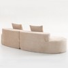 VASIP Modular Compressed Sofa,Space-Saving Design, Soft Curved Style,for Living Room, Apartment, Bedroom,Beige - 4 of 4