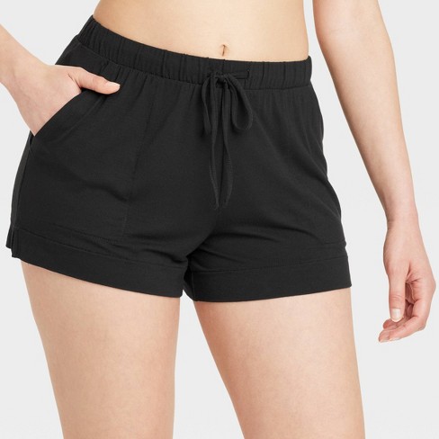 Black pajamas shorts sale