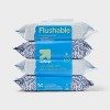 Flushable Cleansing Wipes - Fresh Scent - up&up™ - 4 of 4