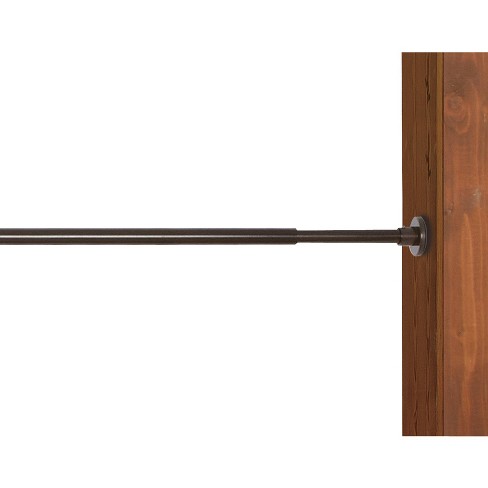 Indoor Outdoor Stainless Steel Duo Tension Rod Dark Brown