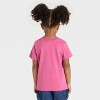 Toddler Girls' 3pk Short Sleeve T-Shirt - Cat & Jack™ Rose Pink/Ocean Green/Dusty Orange - 3 of 3