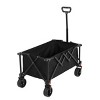 YONWAY Folding Wagon Cart with All Terrain Wheels and Adjustable Handle,Outdoor Utility Wagon for Camping Shopping Sports Fishing - 2 of 4