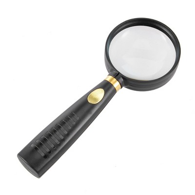 Unique Bargains 10X Plastic Handle Magnifying Glass for Book Stamps Repair