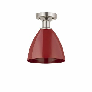 Plymouth Dome - 1 Light Semi-Flush Mount In Industrial Style-11.25 Inches Tall and 7.5 Inches Wide - 1 of 1