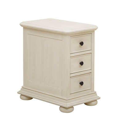 Coastal Chairside Chest Off White - HomeFare