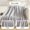 Amelie Home Chenille Knit Throw Blanket, Striped Cozy Decorative Throw for Sofa, Bed & Living Room - 2 of 4