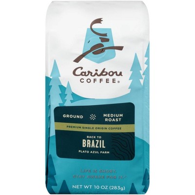Caribou Coffee Brazil Dark Roast Ground Coffee - 10oz