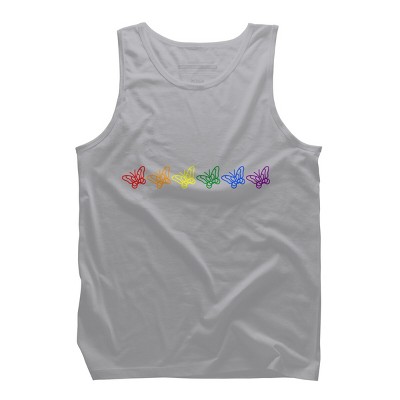 Adult Design By Humans Butterflies Rainbow Pride By ChariArtist Tank Top