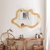 Okak Modern Irregular Decorative Wall Mirror for Entryway,Bathroom,Large Home Decor Vanity Mirror for Bedroom,Living Room - 4 of 4