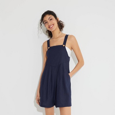 Women's Pleated-Front Romper - Wild Fable™