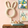 10" Artificial Woven Corn Husk Bunny Ear Wreath Cream - Opalhouse™ - image 2 of 3