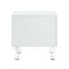 24"  And Clear Wood And Acrylic End Table With Two Drawers - 4 of 4