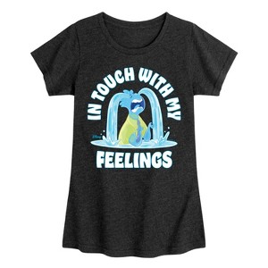 Girls' - Elemental - Wade In Touch With My Feelings Fitted Short Sleeve Graphic T-Shirt - 1 of 4